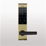 Khóa điện tử Hafele EL7500-TC cho cửa gỗ / Thân khóa nhỏ, màu Vàng, mã số 912.05.728