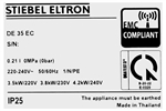 Máy nước nóng trực tiếp Stiebel Eltron DE 35 EC 3500W