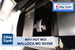 Máy hút mùi áp tường Malloca MC 9039B / Ngang 90cm, kính đen, kiểu chữ A cách điệu