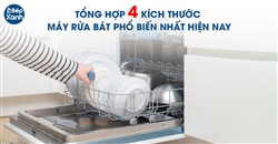 Tổng hợp 4 kích thước máy rửa bát phổ biến cho nhà bếp 