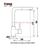 Vòi rửa chén Pona PNK2-2385