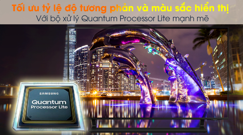 Smart Tivi QLED 4K 50 inch Samsung QA50Q65A - Bộ xử lý Quantum Processor Lite