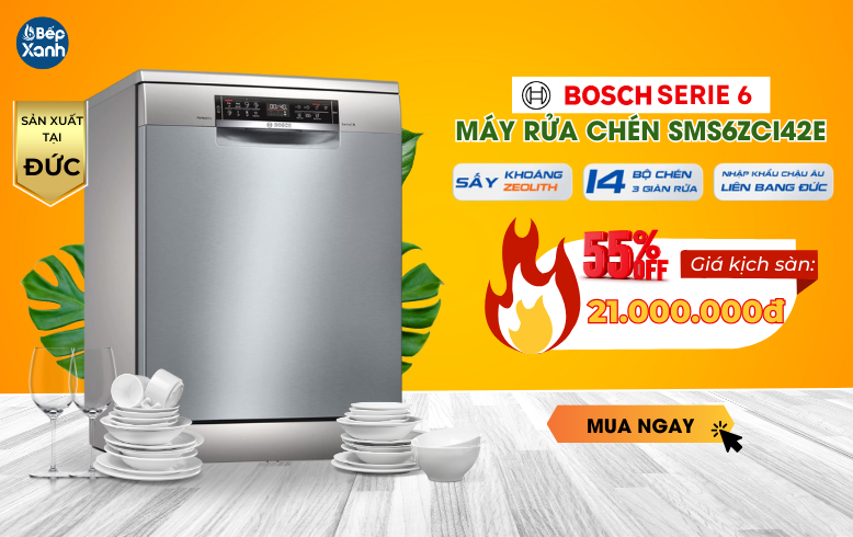 Bosch SMS6ZCI42E Giảm 55%