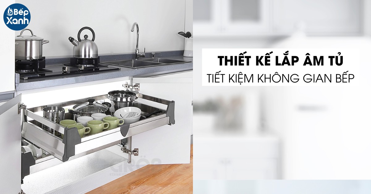 thiết kế kệ xoong nồi inox hộp Grob Box80 hiện đại