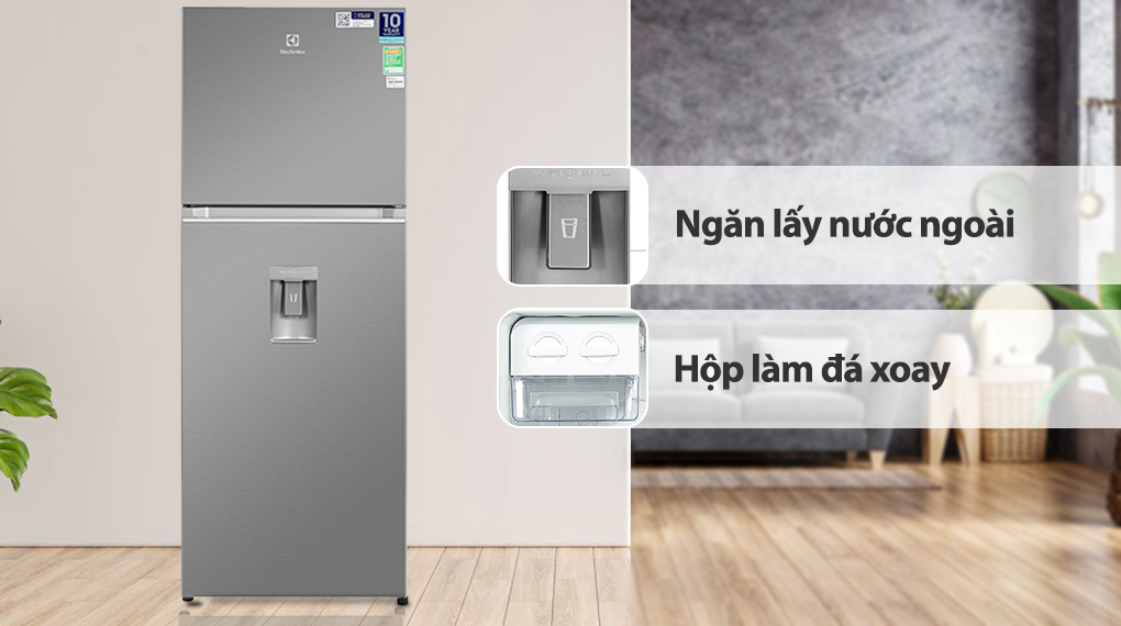 Tủ lạnh Electrolux Inverter 312 Lít ETB3440K-A - Tiện ích
