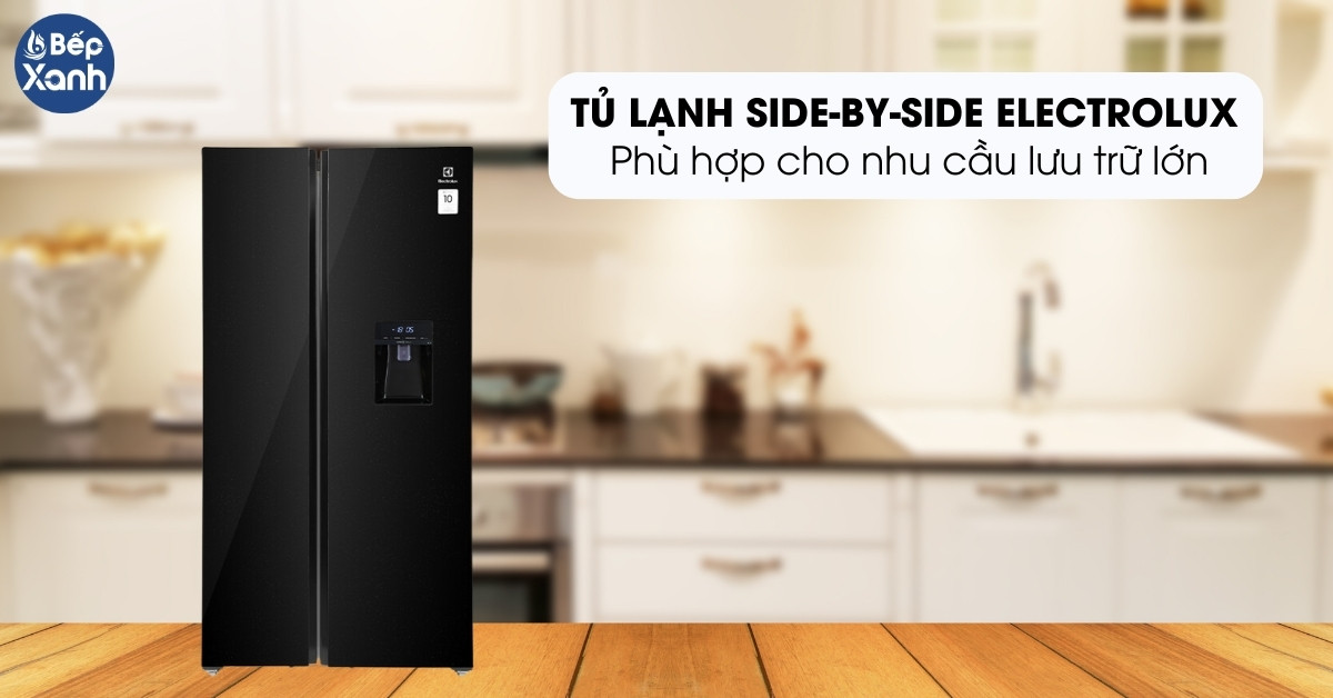 tủ lạnh electrolux syde by side