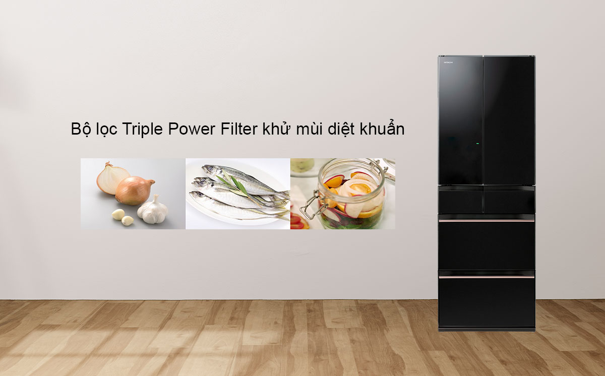 Bộ lọc Triple Power Filter khử mùi diệt khuẩn hiệu quả