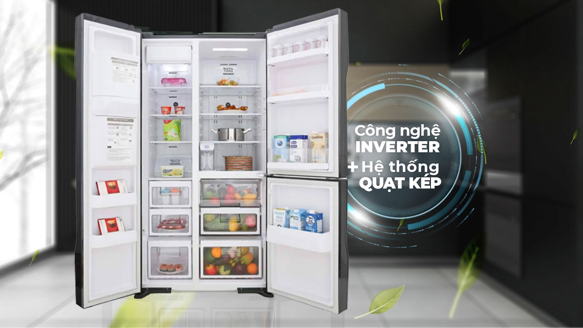 Hệ thống quạt kép cho hơi lạnh lan tỏa nhanh và đồng đều hơn