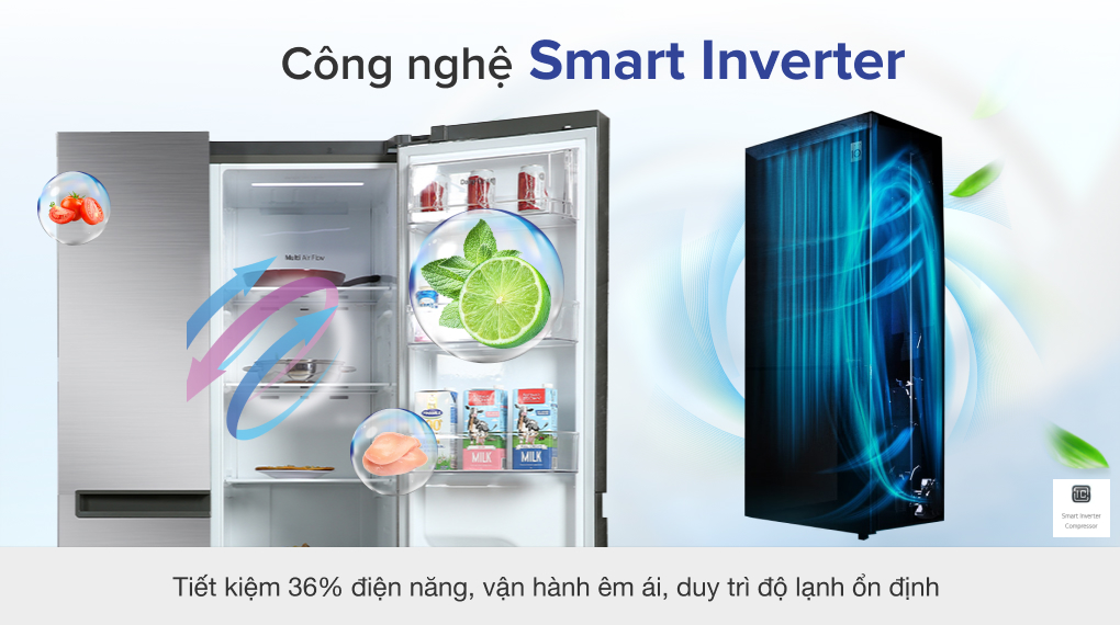 TỦ LẠNH LG GR-D305PS - Công nghệ Smart Inverter