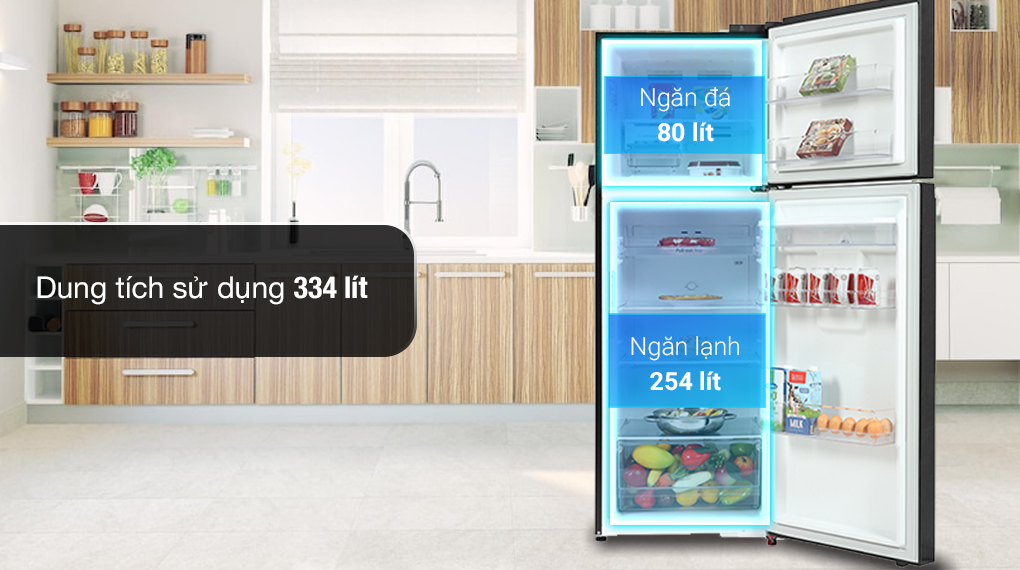 Tủ lạnh LG Inverter 334 lít GN-D332BL - Dung tích