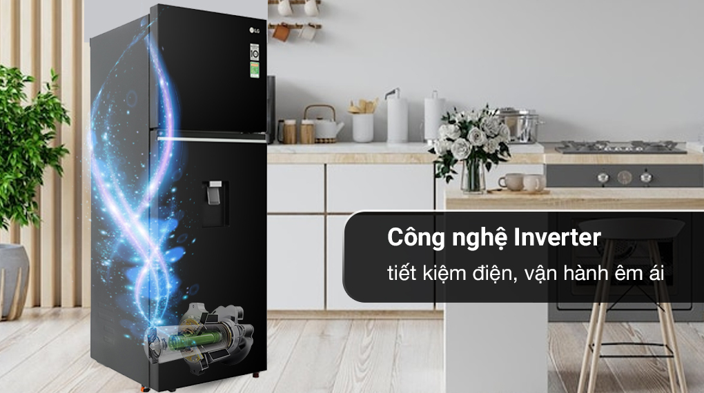 Tủ lạnh LG Inverter 334 lít GN-D332BL - Công nghệ Inverter