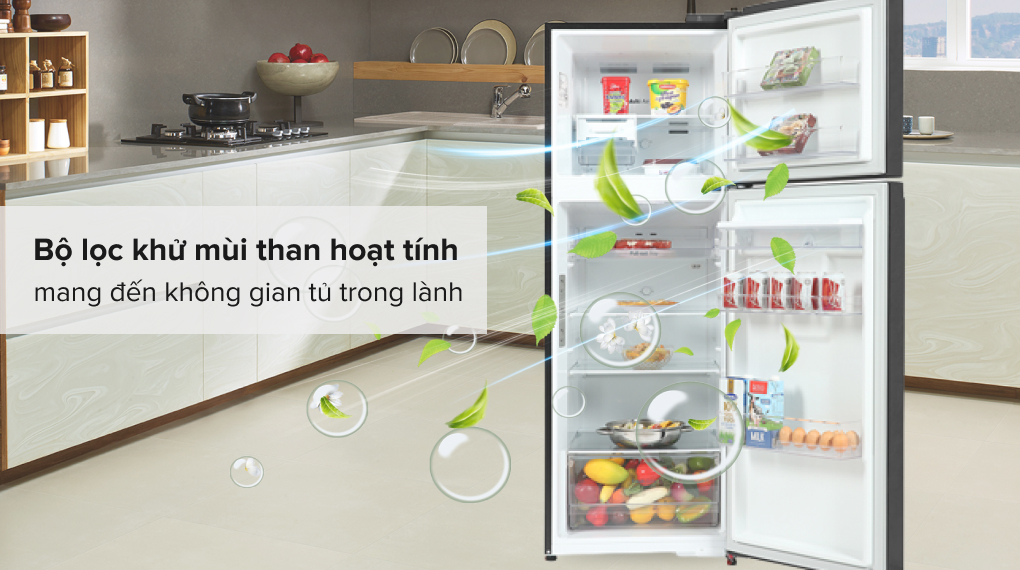 Tủ lạnh LG Inverter 334 lít GN-D332BL - Bộ lọc than hoạt tính
