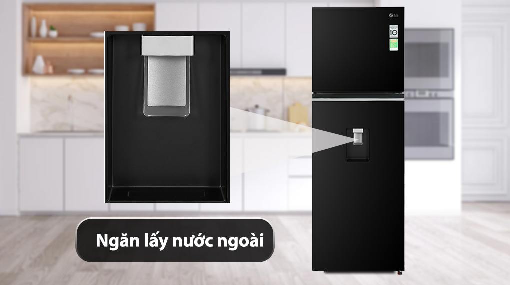 Tủ lạnh LG Inverter 334 lít GN-D332BL - Ngăn lấy nước ngoài