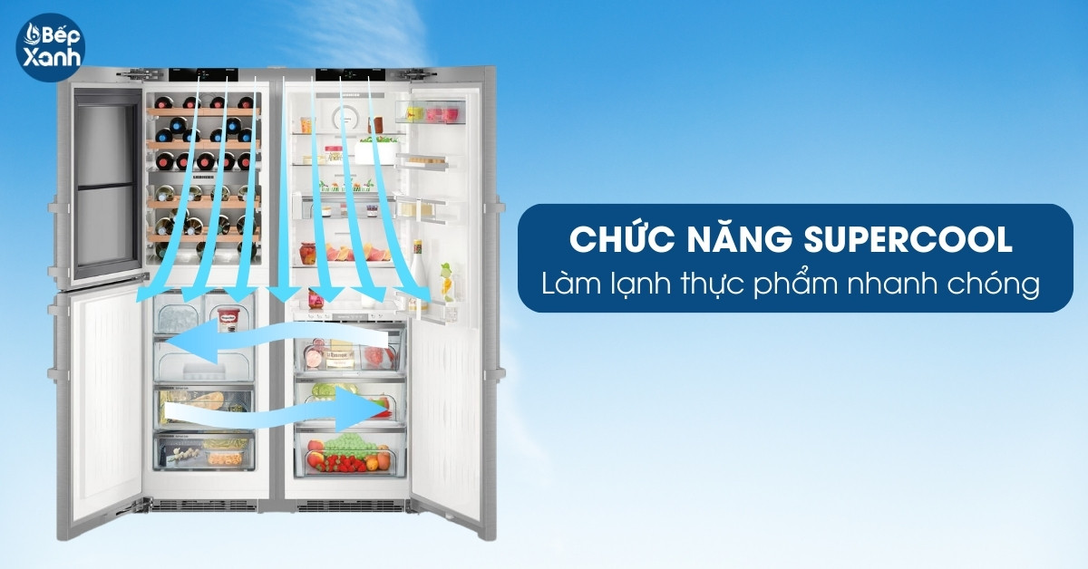 Tủ Lạnh Liebherr SBSes 8496-21 chức năng Supercool