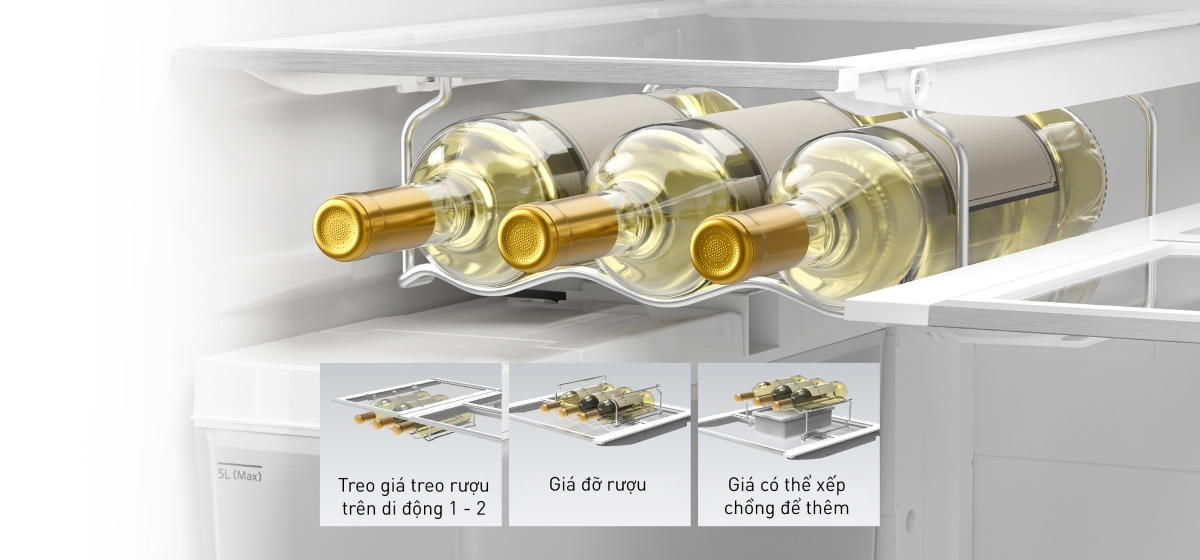 Trang bị khay đựng rượu chuyên dụng