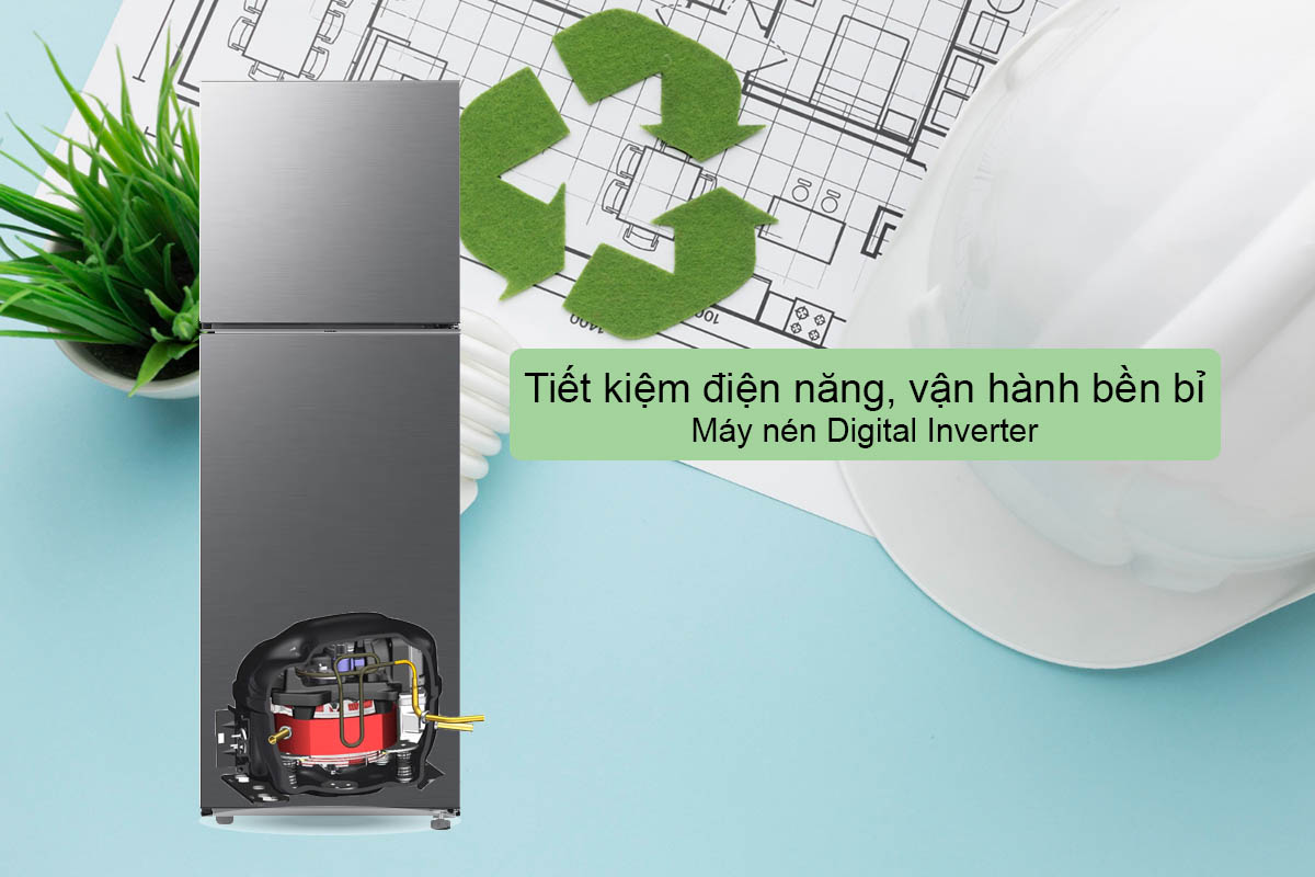 Tiết kiệm năng lượng nhờ máy nén Digital Inverter