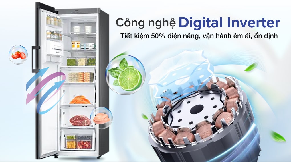 Tủ lạnh Samsung RZ32T744535/SV - Công nghệ Digital Inverter