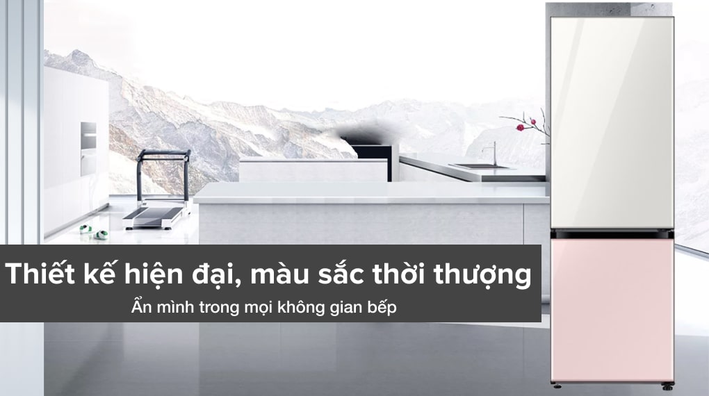 Thiết kế hiện đại-Tủ lạnh Samsung Inverter 339 lít RB33T307055/SV 