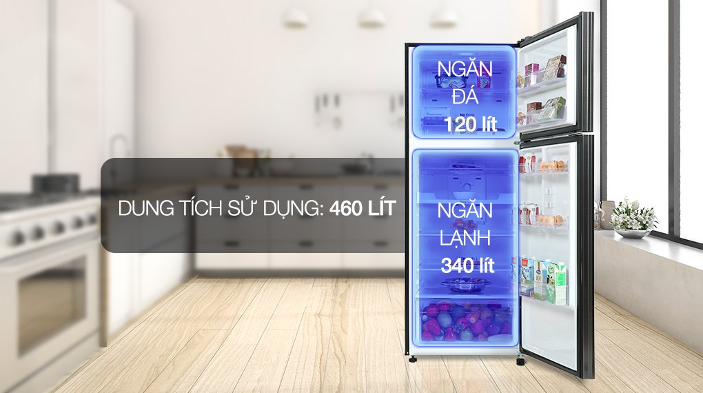 Tủ lạnh Samsung Inverter 460 lít RT46K603JB1/SV - Ngăn lạnh và ngăn đá