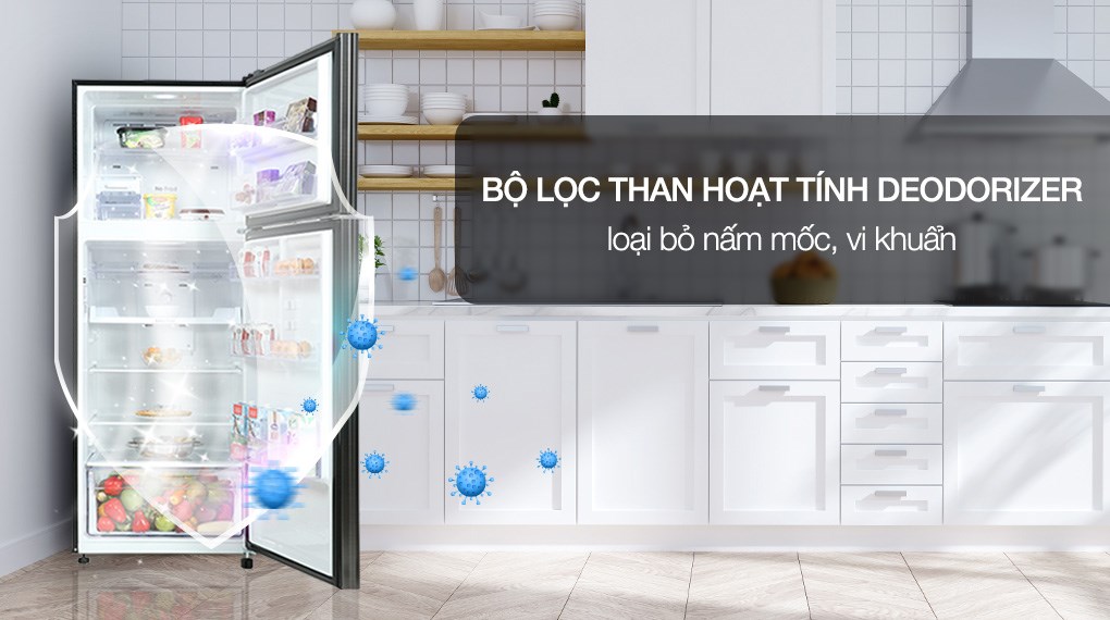Tủ lạnh Samsung Inverter 460 lít RT46K603JB1/SV - Công nghệ kháng khuẩn, khử mùi