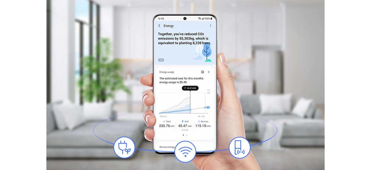 SmartThings Energy sử dụng điện hiệu quả