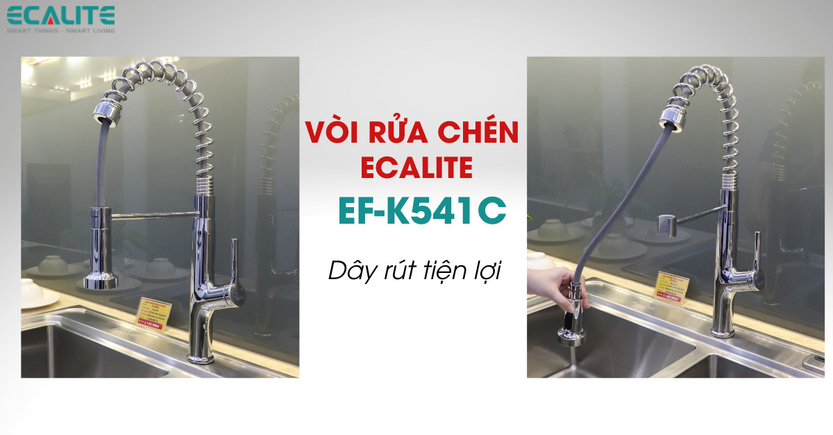 Vòi rửa chén nóng lạnh Ecalite EF-K541C