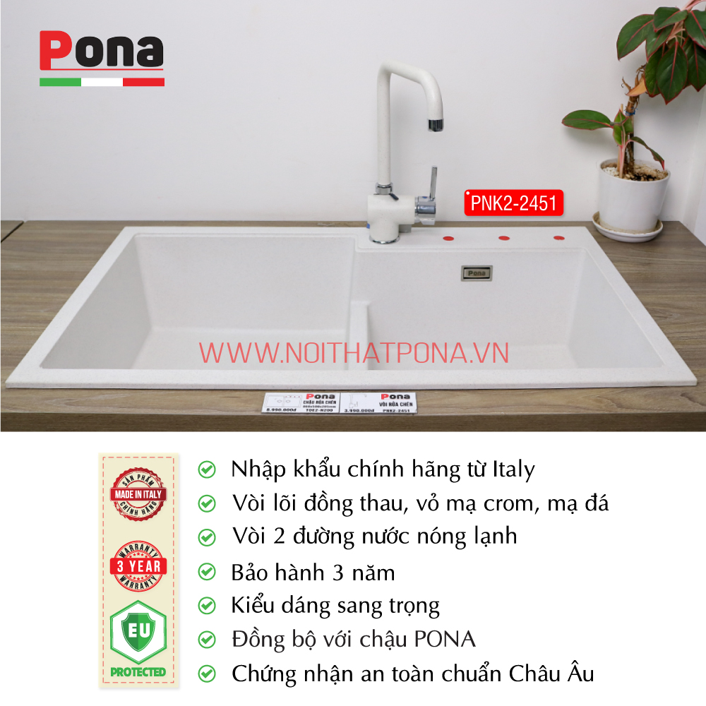 Vòi rửa chén Pona PNK2-2451