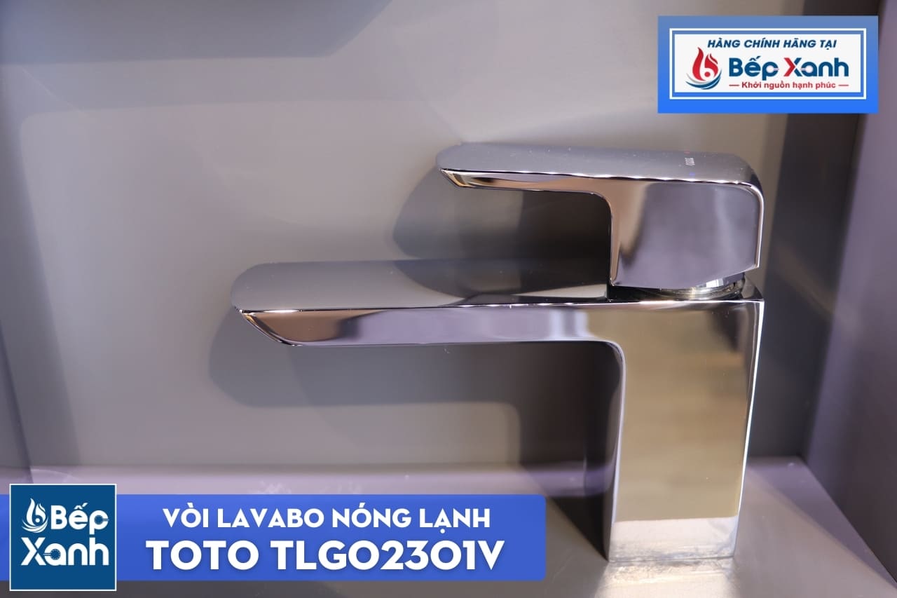 Vòi lavabo TOTO TLG02301V có cổ thấp dành cho lavabo âm hoặc bán âm