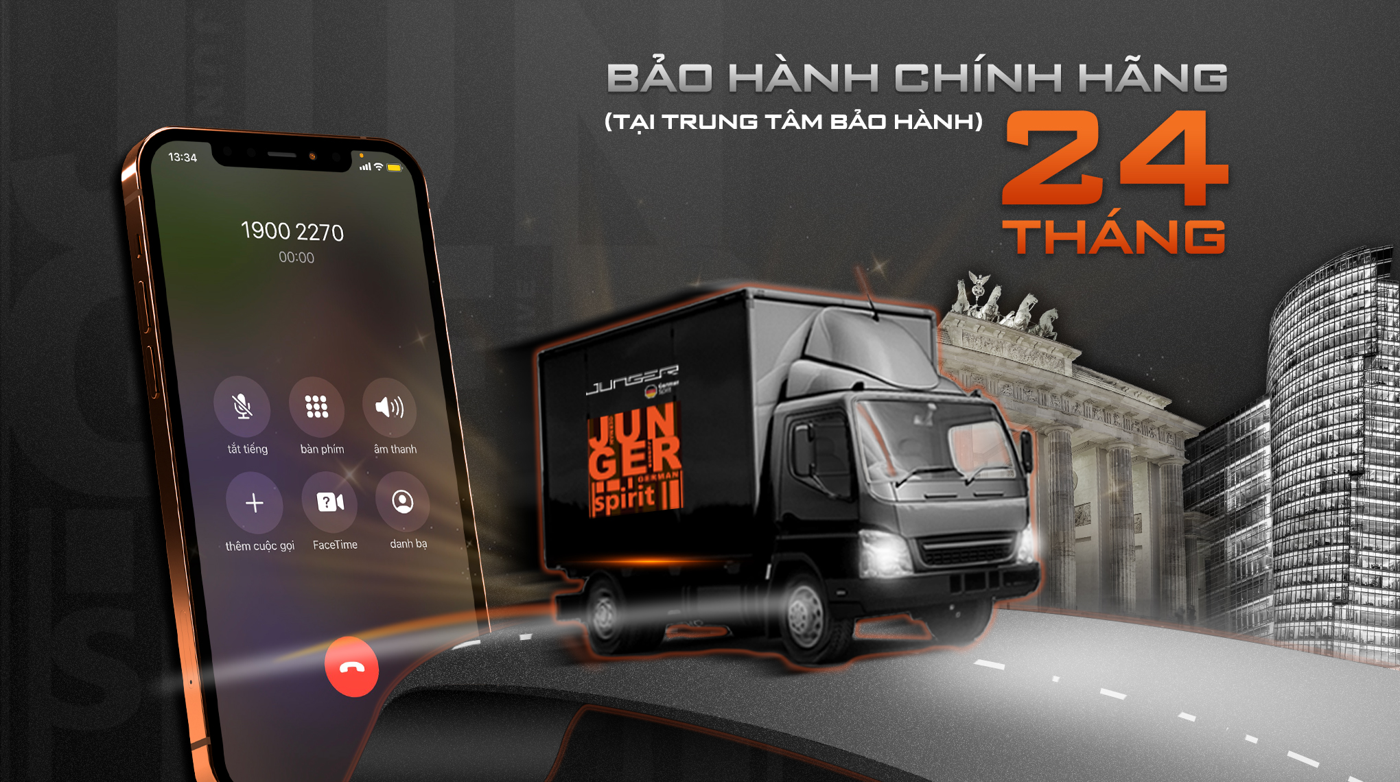 Bếp hồng ngoại đơn Junger IS-19 áp dụng chính sách bảo hành 24 tháng tại trung tâm bảo hành.