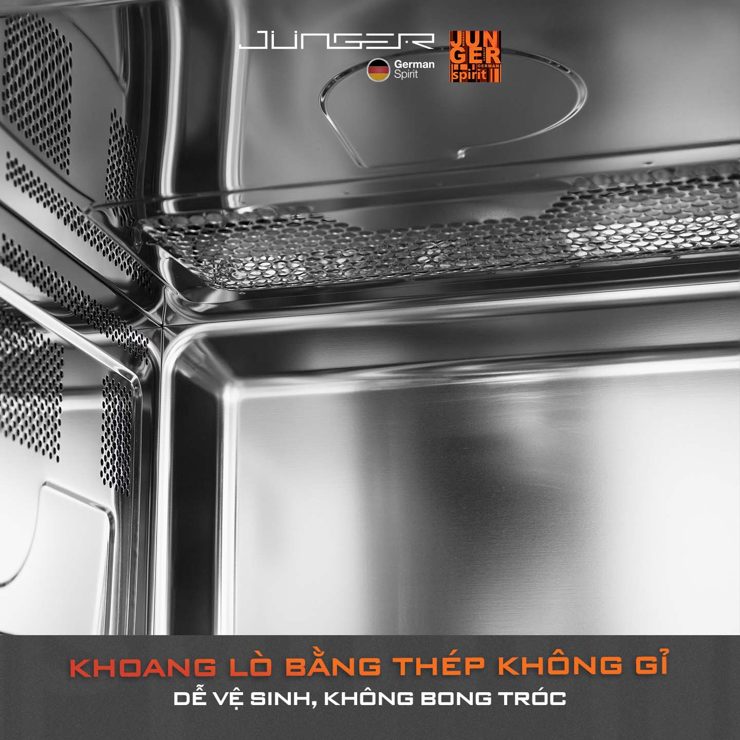 Chất liệu thép không gỉ cao cấp kết hợp kính cường lực mang đến độ bền bỉ vượt trội.