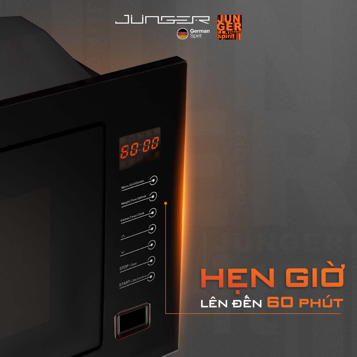 Thời gian hẹn giờ lên đến 60 phút thoải mái tùy chỉnh giúp bạn thảnh thơi.