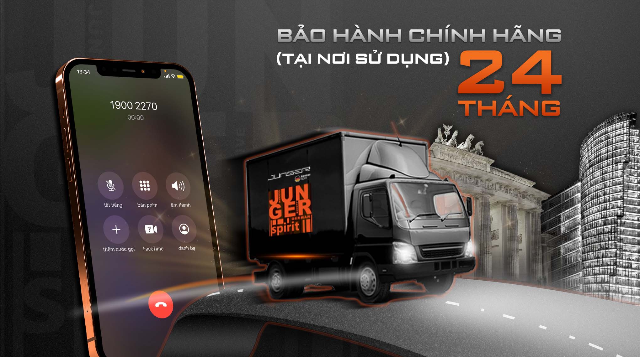 Lò vi sóng Junger TK-90 áp dụng chính sách bảo hành 24 tháng tại nơi sử dụng.