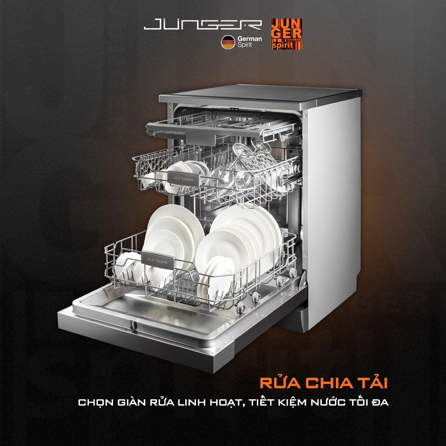 Máy rửa bát Junger DWJ-600