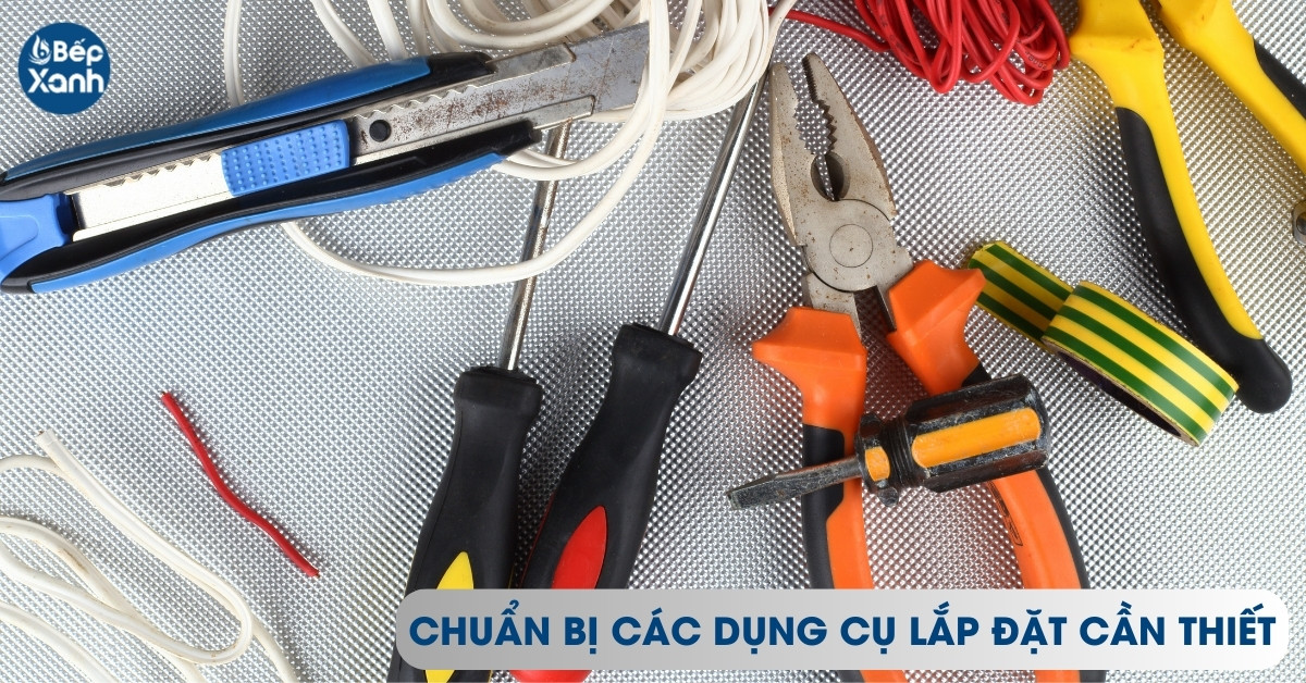 Các dụng cụ lắp đặt máy rửa bát âm tủ Bosch